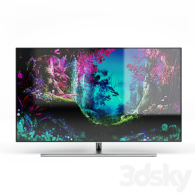 Samsung QLED 4K Flat Smart TV Q7F 3DSMax File - thumbnail 3