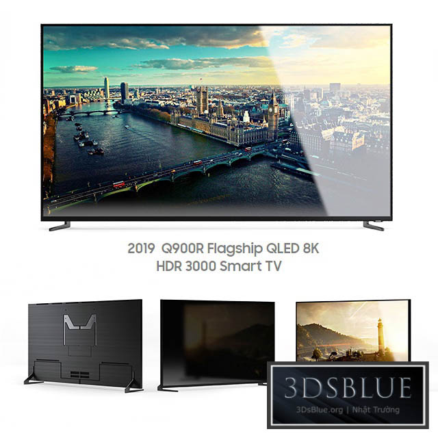 Samsung qled 8k TV 3DS Max - thumbnail 3