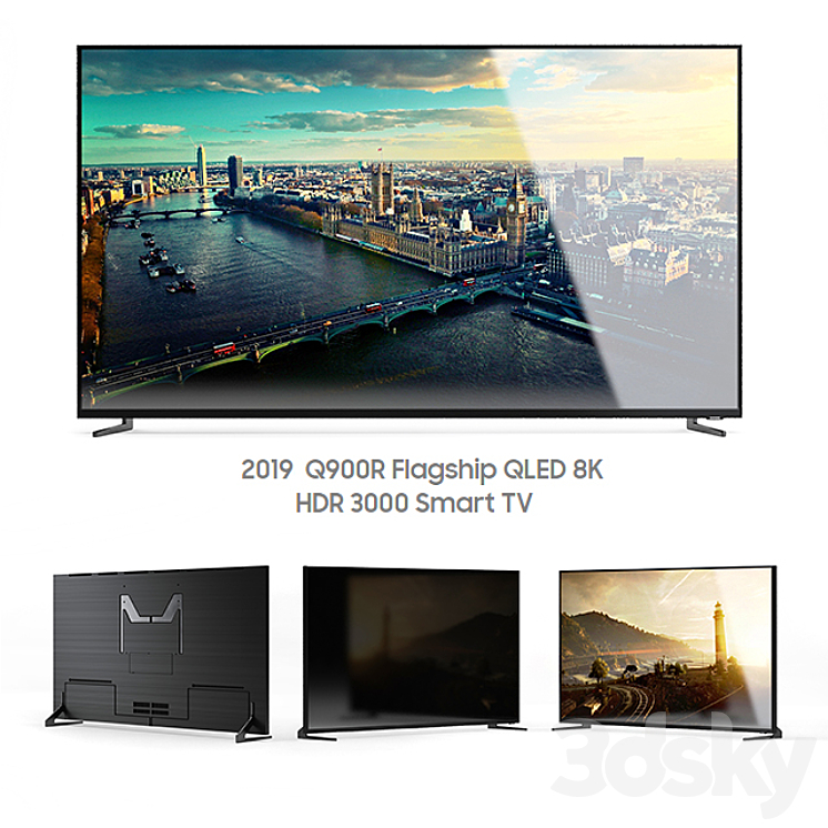 Samsung qled 8k TV 3DS Max - thumbnail 1