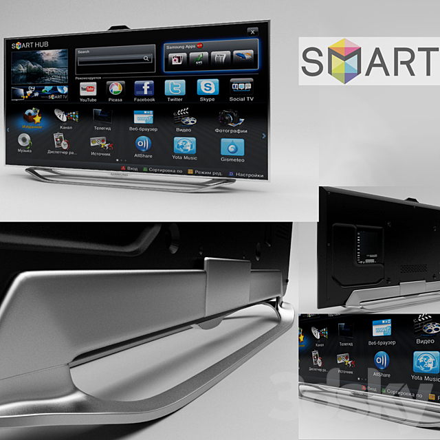 Samsung smart tv 2012 3ds Max - thumbnail 1