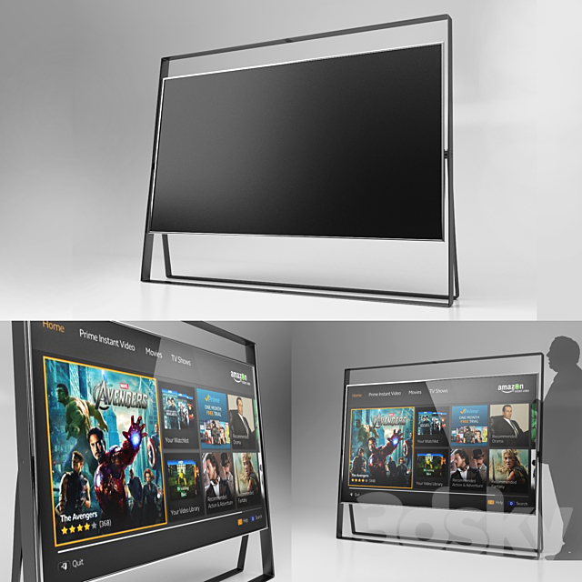 Samsung smart tv Full HD 3ds Max - thumbnail 1