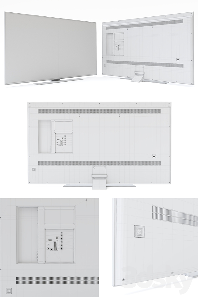 SAMSUNG UN55HU8550 3DSMax File - thumbnail 3