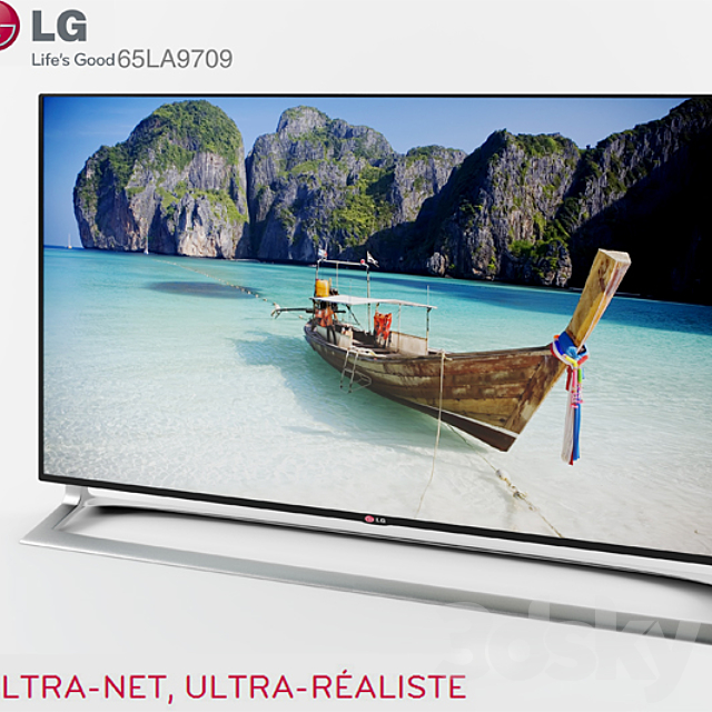 smart 3d Tv LG 65LA9709 UHD 3ds Max - thumbnail 1