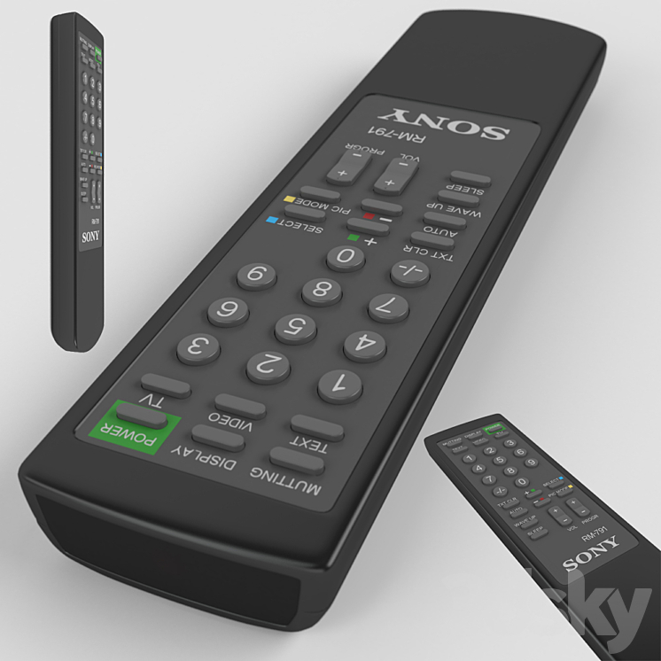 Sony remote controller 3DS Max - thumbnail 1