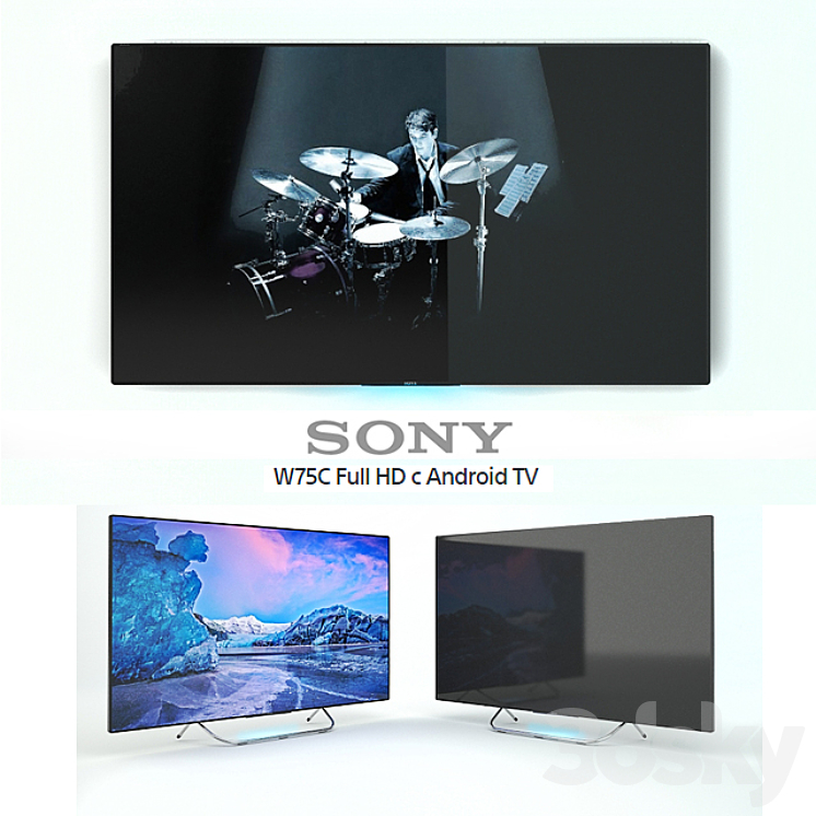 Sony W75C Full HD with Android TV 3DS Max - thumbnail 1