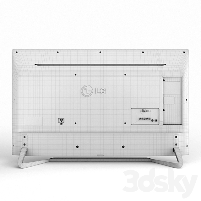 TV LG TV 43UF771V 3DSMax File - thumbnail 3