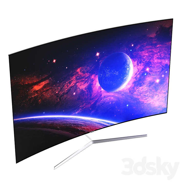 TV Samsung Premium UHD 4K Curved Smart TV MU9000 Series 9 3DS Max - thumbnail 2