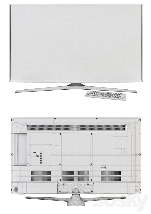 TV Samsung UE40J6200AU. Plasma 3DSMax File - thumbnail 3