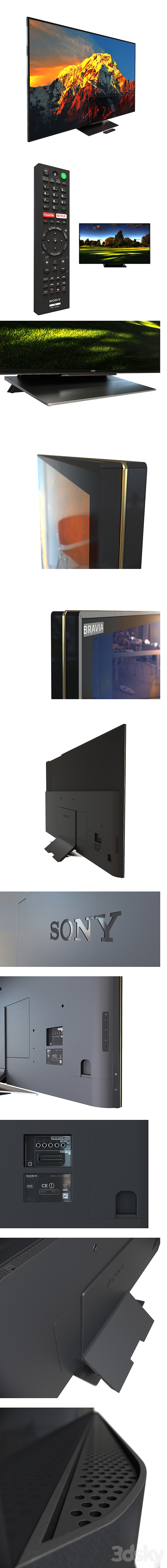 TV Sony KD-75XD9405 3DS Max - thumbnail 2