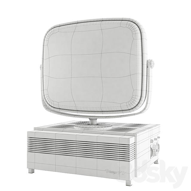 Vintage TV 3DS Max Model - thumbnail 3