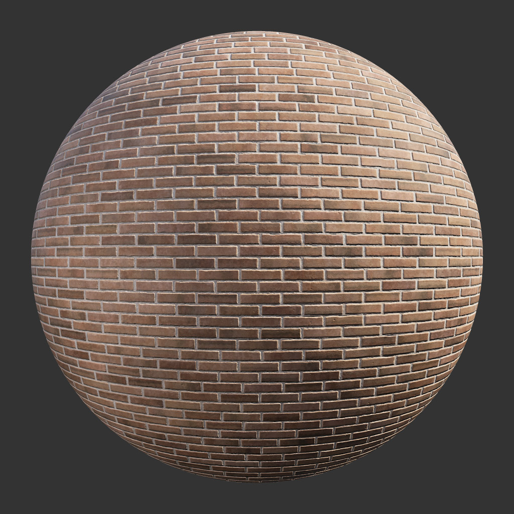 PBR TEXTURES – FULL OPTION – Bricks Industrial Brown – 081 - thumbnail 2