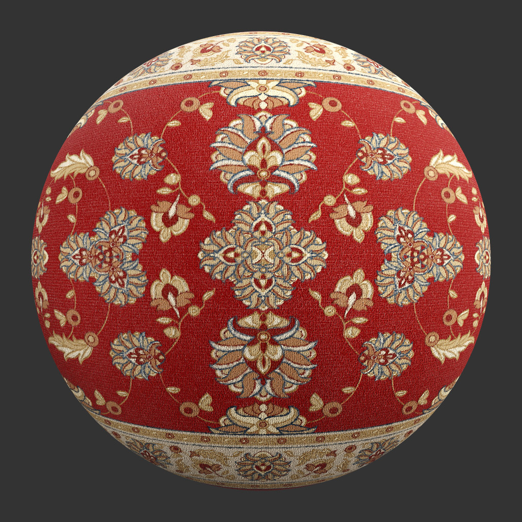 PBR TEXTURES – FULL OPTION – Rug Persian  – 1006 - thumbnail 2