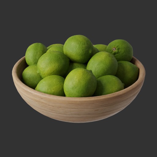 PBR TEXTURES – FULL OPTION – Fruit Bowl Limes – 1455 - thumbnail 2