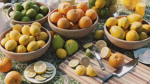 PBR TEXTURES – FULL OPTION – Fruit Lemons  – 1448 - thumbnail 2