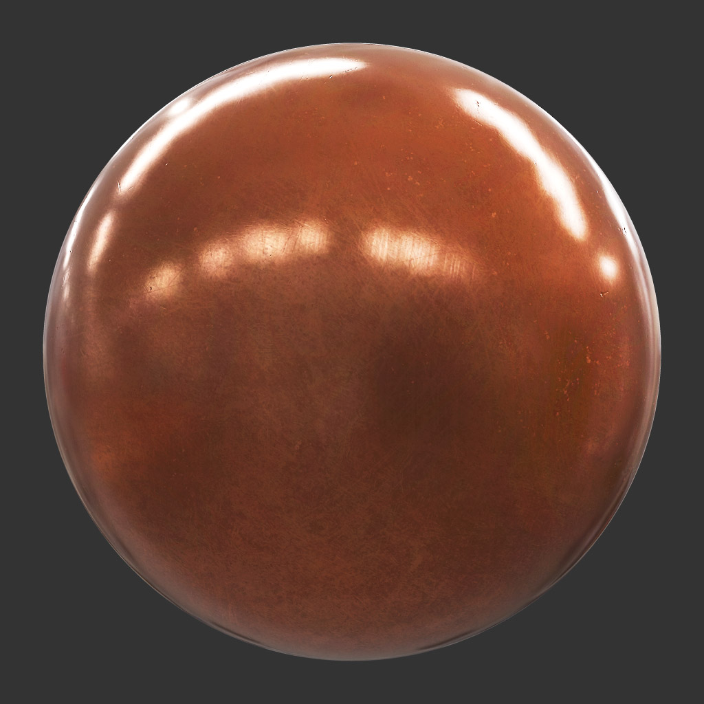 PBR TEXTURES – FULL OPTION – Metal Copper Repolished – 722 - thumbnail 2