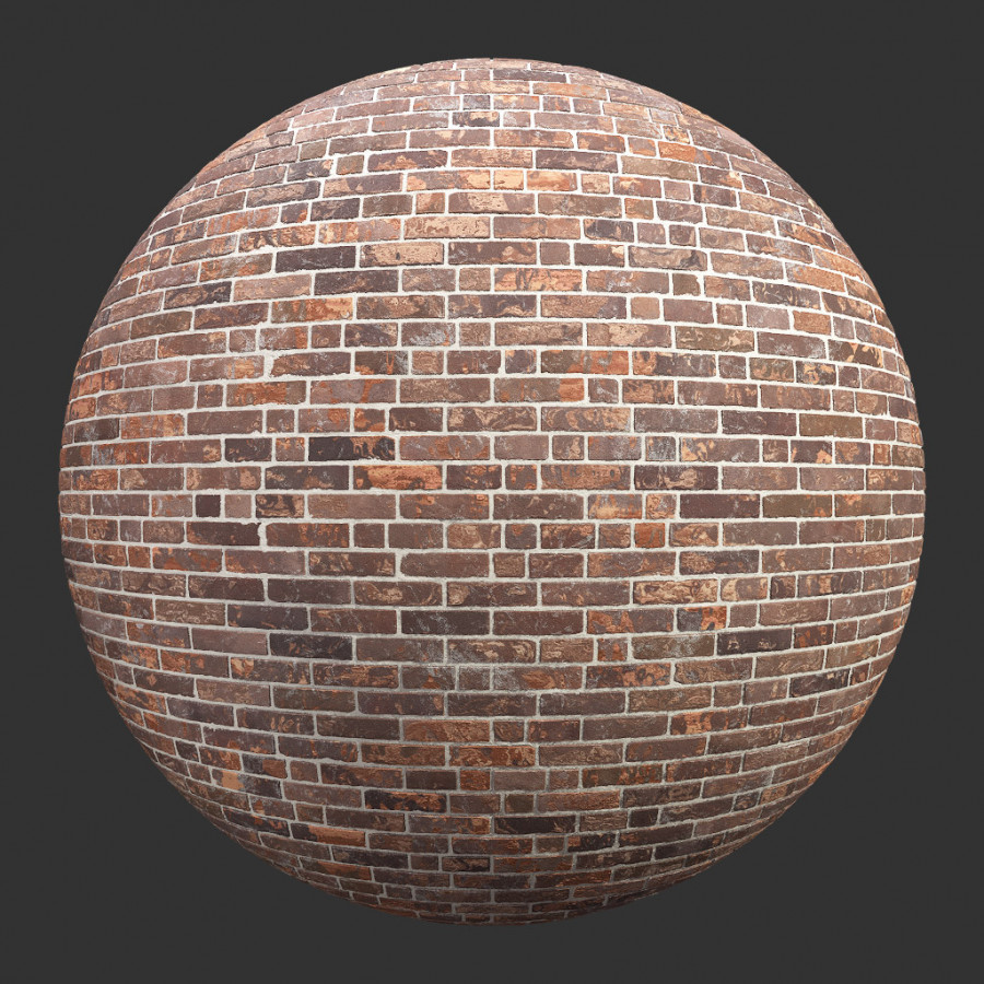 TEXTURES – STONES – BRICK – BricksBrownMulti001 - thumbnail 1