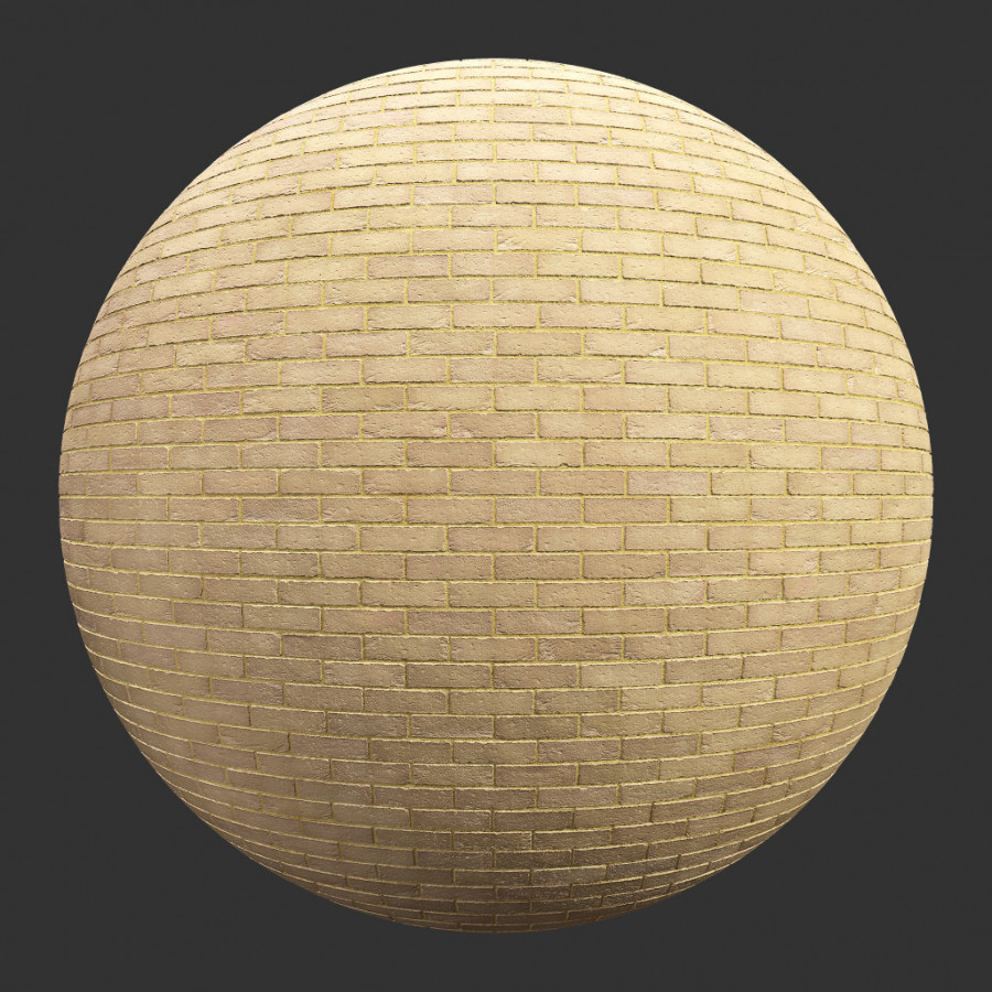 TEXTURES – STONES – BRICK – BricksCreasedBuff001 - thumbnail 1