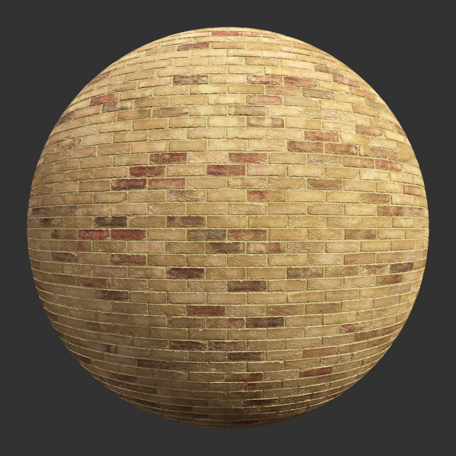 TEXTURES – STONES – BRICK – BricksCreasedBuffMulti003 - thumbnail 1