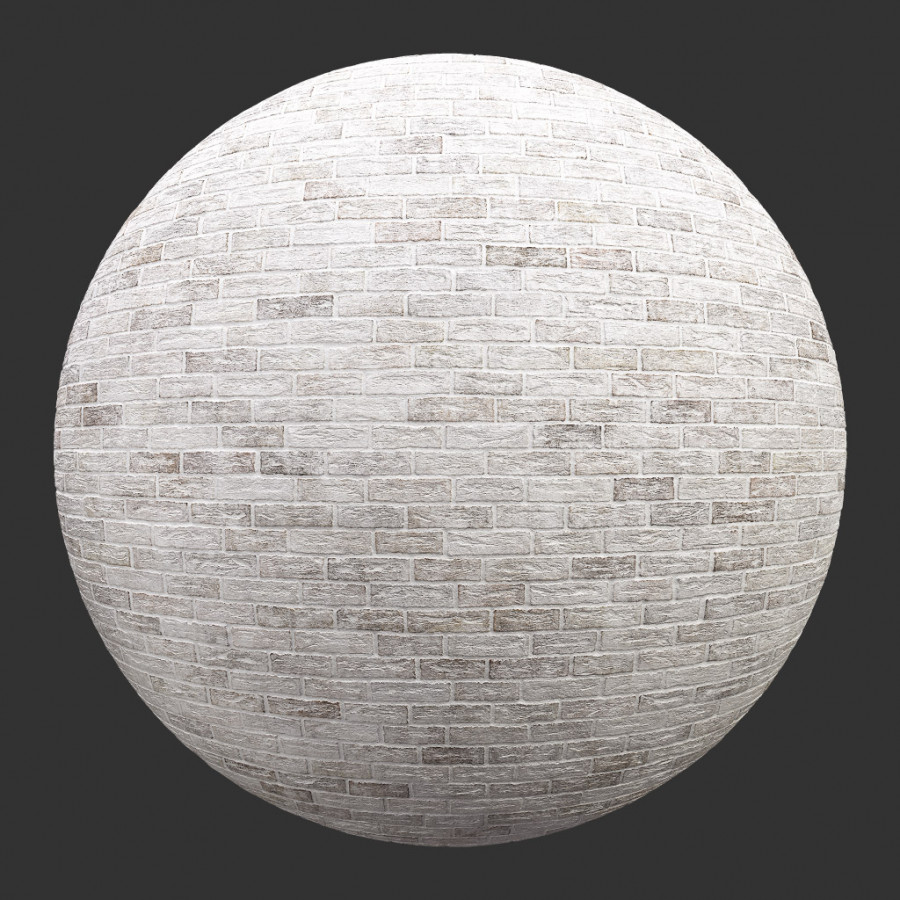 TEXTURES – STONES – BRICK – BricksCreasedWhiteWashed001 - thumbnail 1