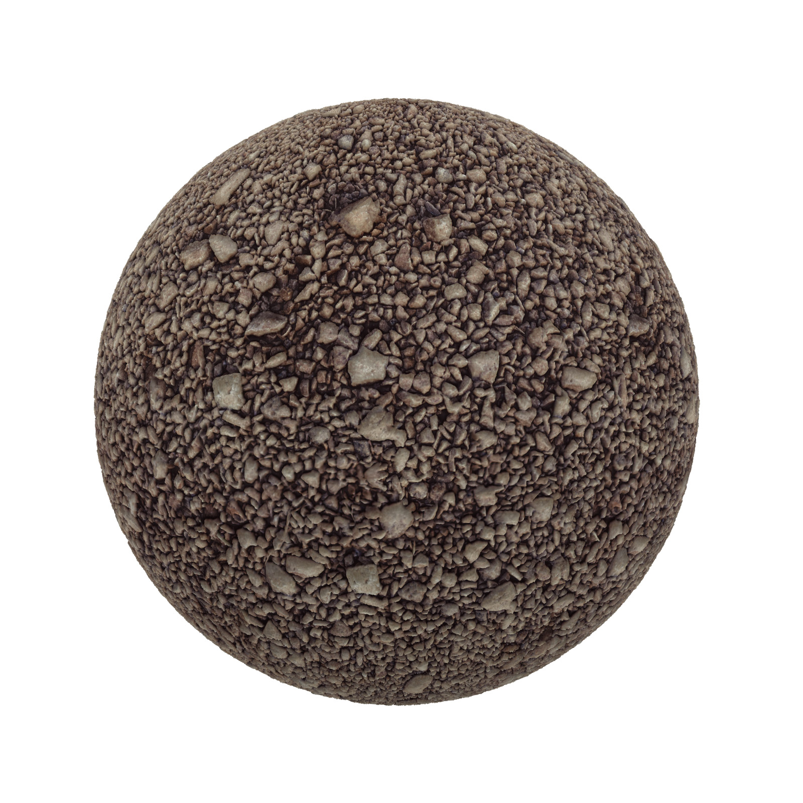 TEXTURES – STONES – CGAxis PBR Colection Vol 1 Stones – brown gravel - thumbnail 1