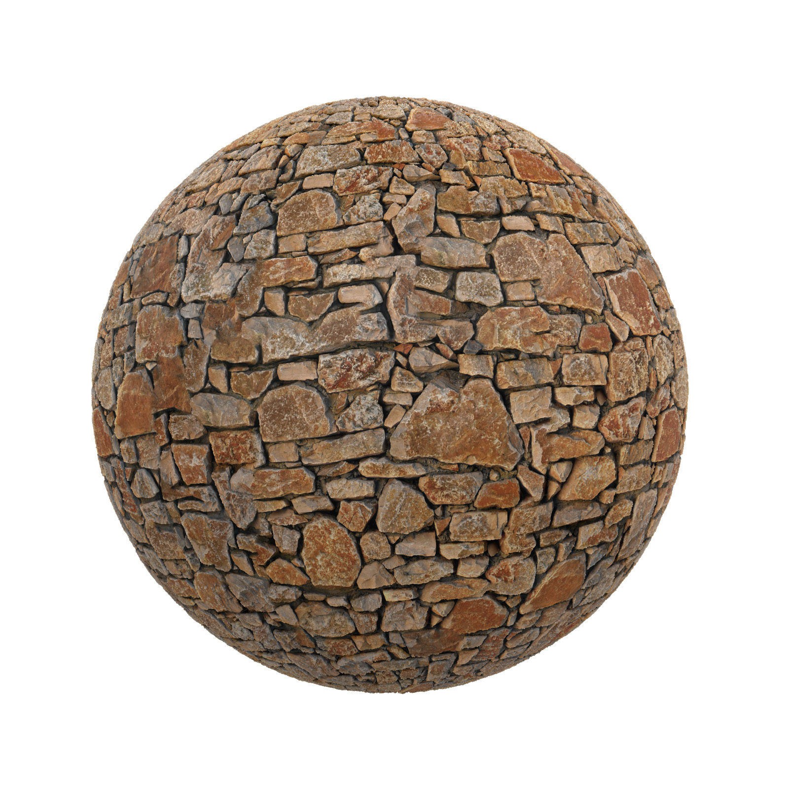 TEXTURES – STONES – CGAxis PBR Colection Vol 1 Stones – brown stone pavement - thumbnail 1