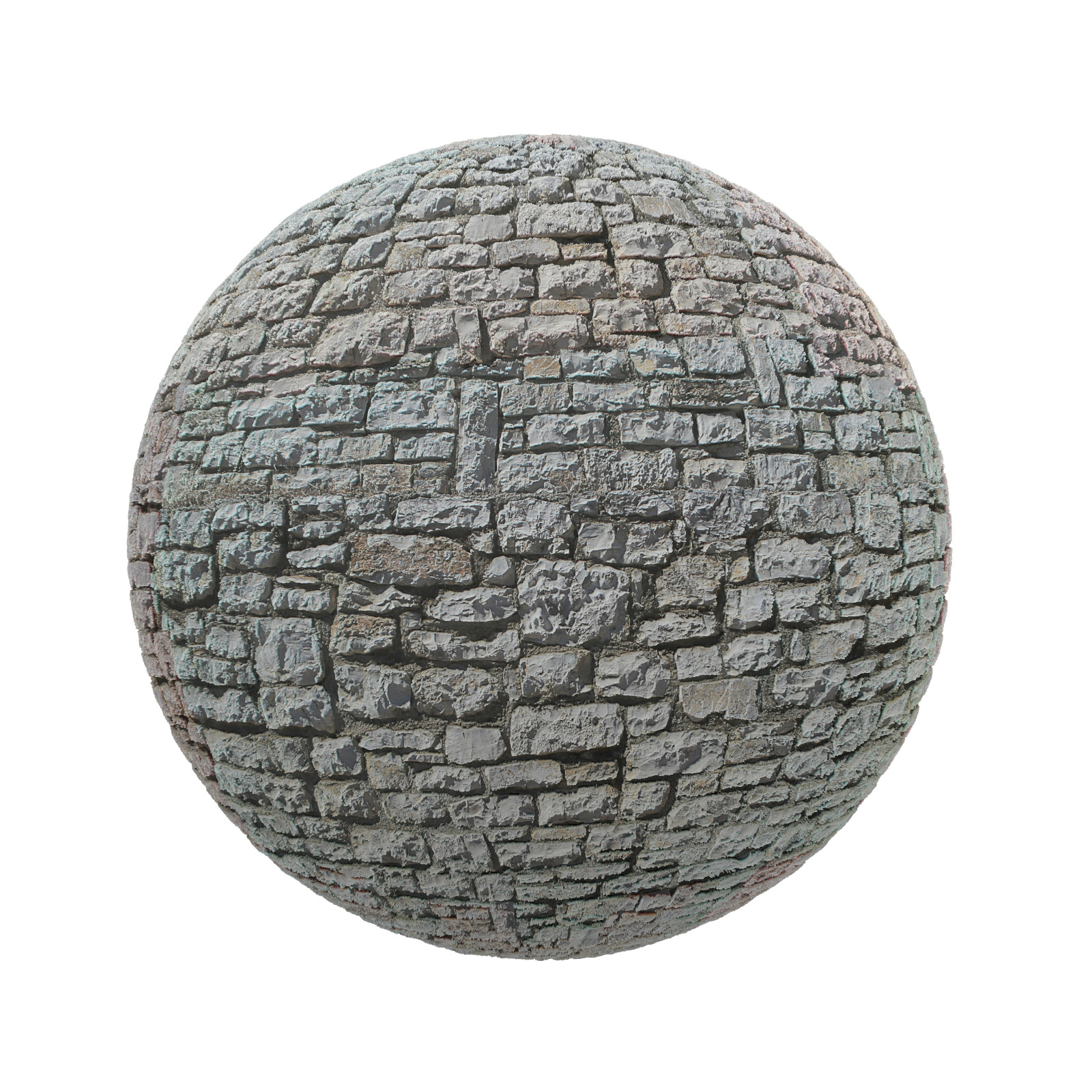 TEXTURES – STONES – CGAxis PBR Colection Vol 1 Stones – grey stone pavement - thumbnail 1