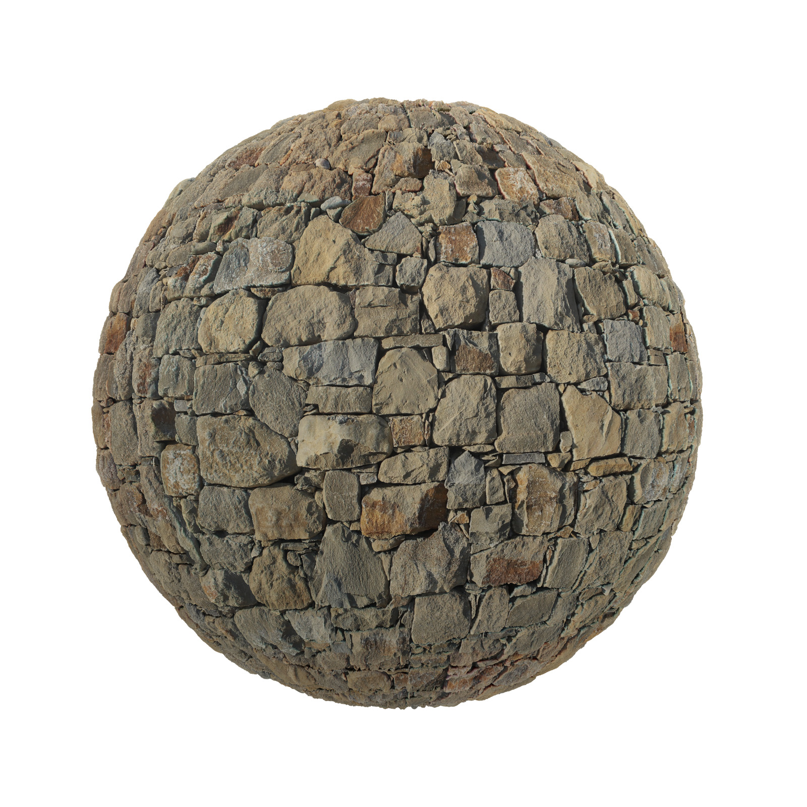 TEXTURES – STONES – CGAxis PBR Colection Vol 1 Stones – irregular stone pavement 2 - thumbnail 1