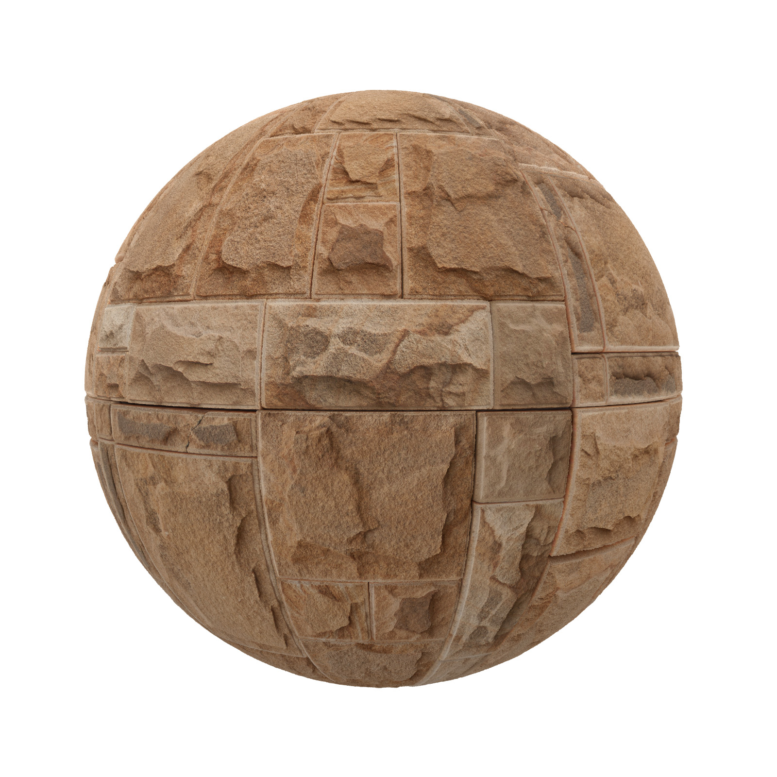 TEXTURES – STONES – CGAxis PBR Colection Vol 1 Stones – orange sandstone bricks - thumbnail 1