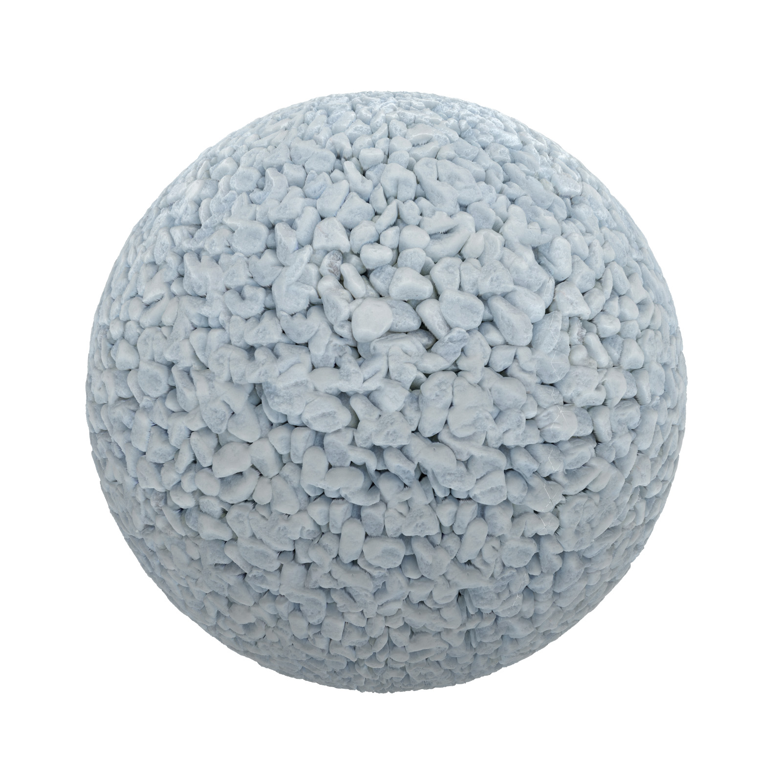 TEXTURES – STONES – CGAxis PBR Colection Vol 1 Stones – white pebbles - thumbnail 1