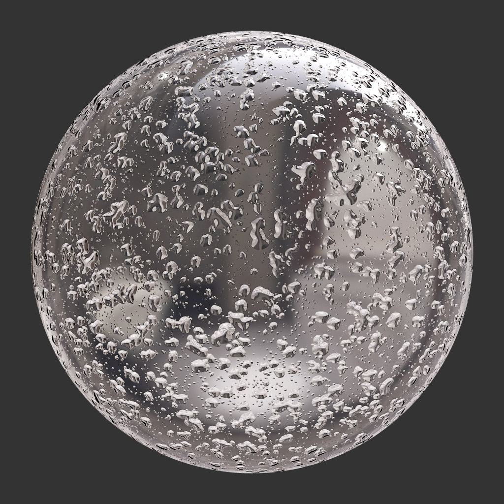 PBR TEXTURES – FULL OPTION – Water Droplets Mixed – 1248 - thumbnail 2