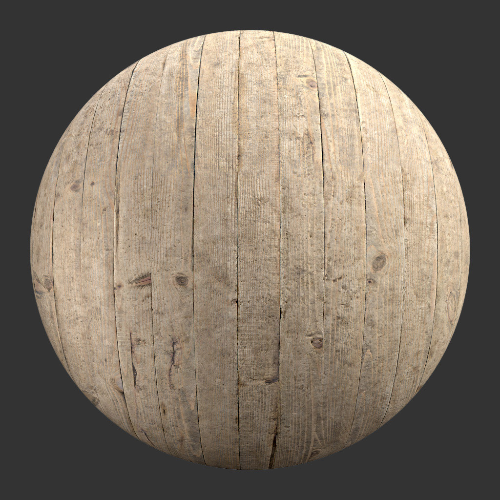 PBR TEXTURES – FULL OPTION – Wood Planks Worn – 1398 - thumbnail 2