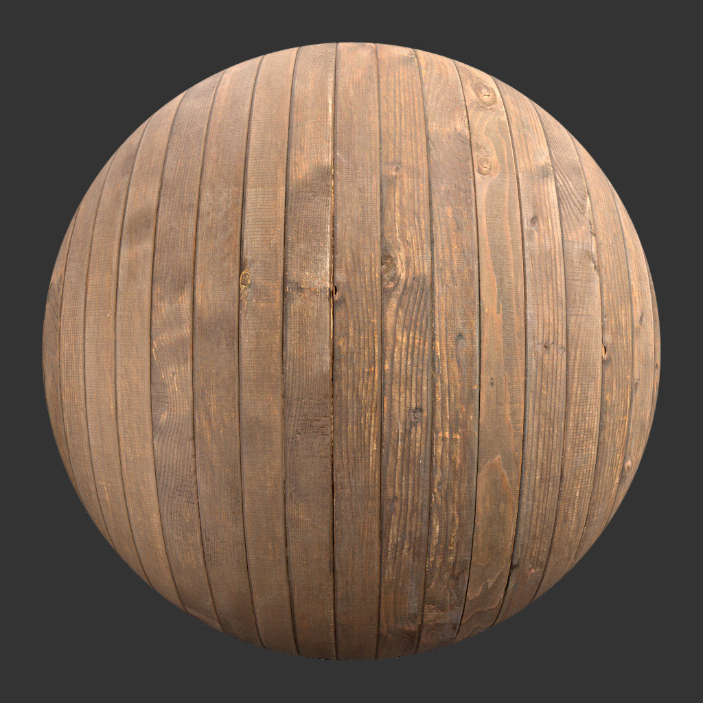 PBR TEXTURES – FULL OPTION – Wood Planks Worn – 1407 - thumbnail 2