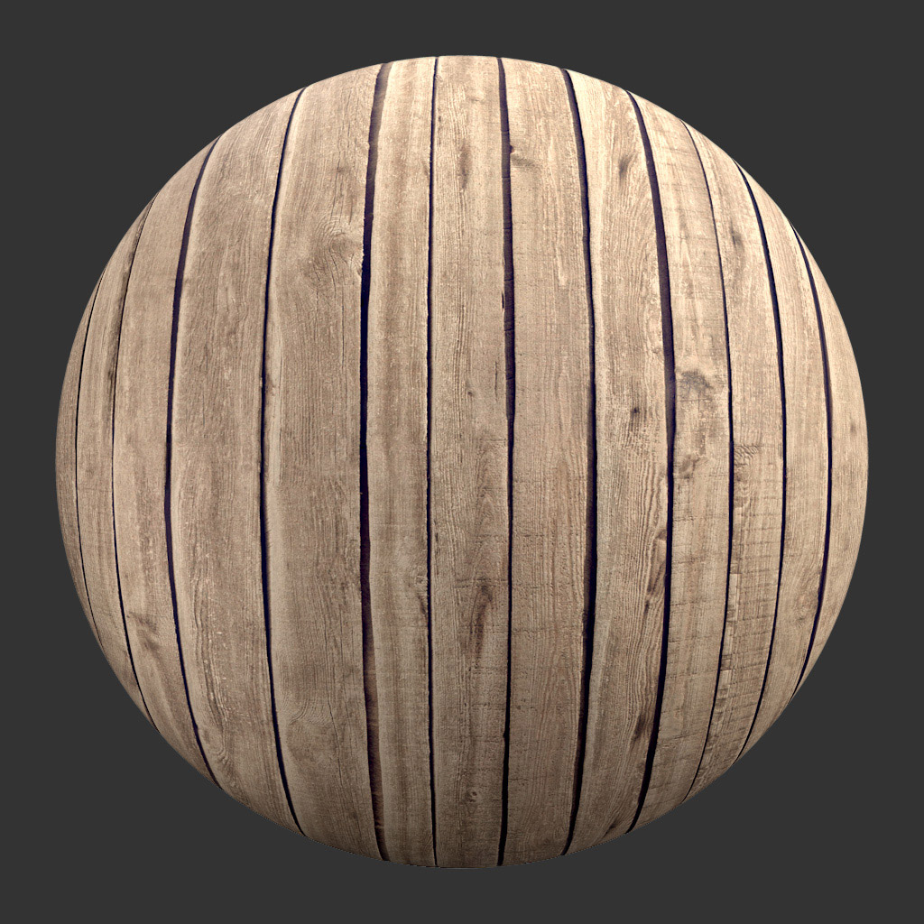 PBR TEXTURES – FULL OPTION – Wood Planks Worn – 1408 - thumbnail 2