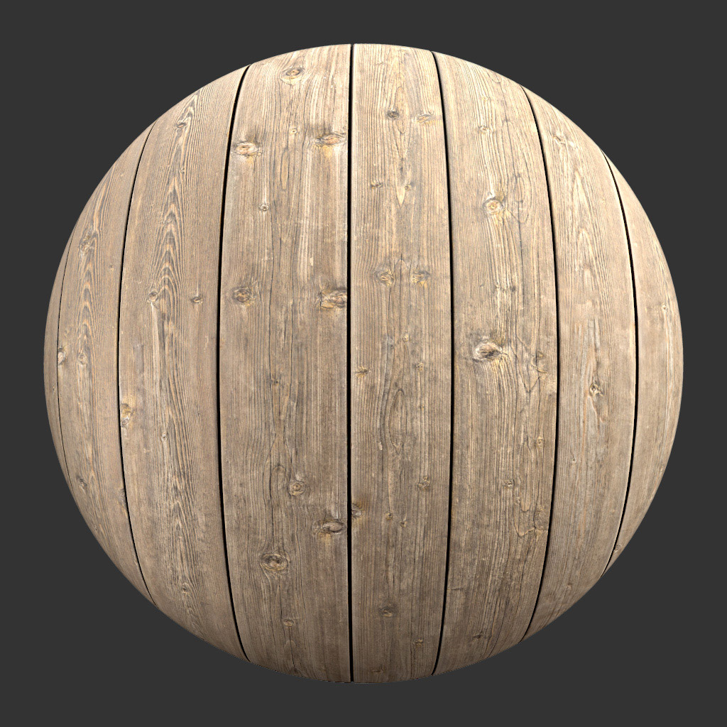 PBR TEXTURES – FULL OPTION – Wood Planks Worn – 1412 - thumbnail 2