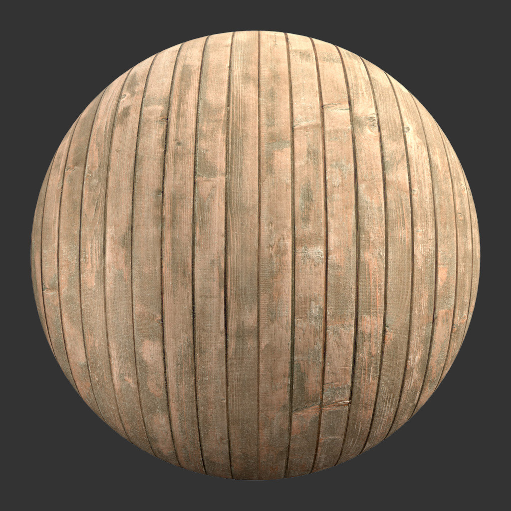 PBR TEXTURES – FULL OPTION – Wood Planks Worn – 1413 - thumbnail 2