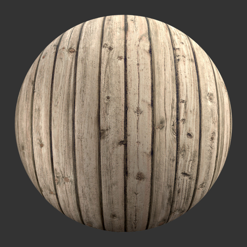 PBR TEXTURES – FULL OPTION – Wood Planks Worn – 1417 - thumbnail 2