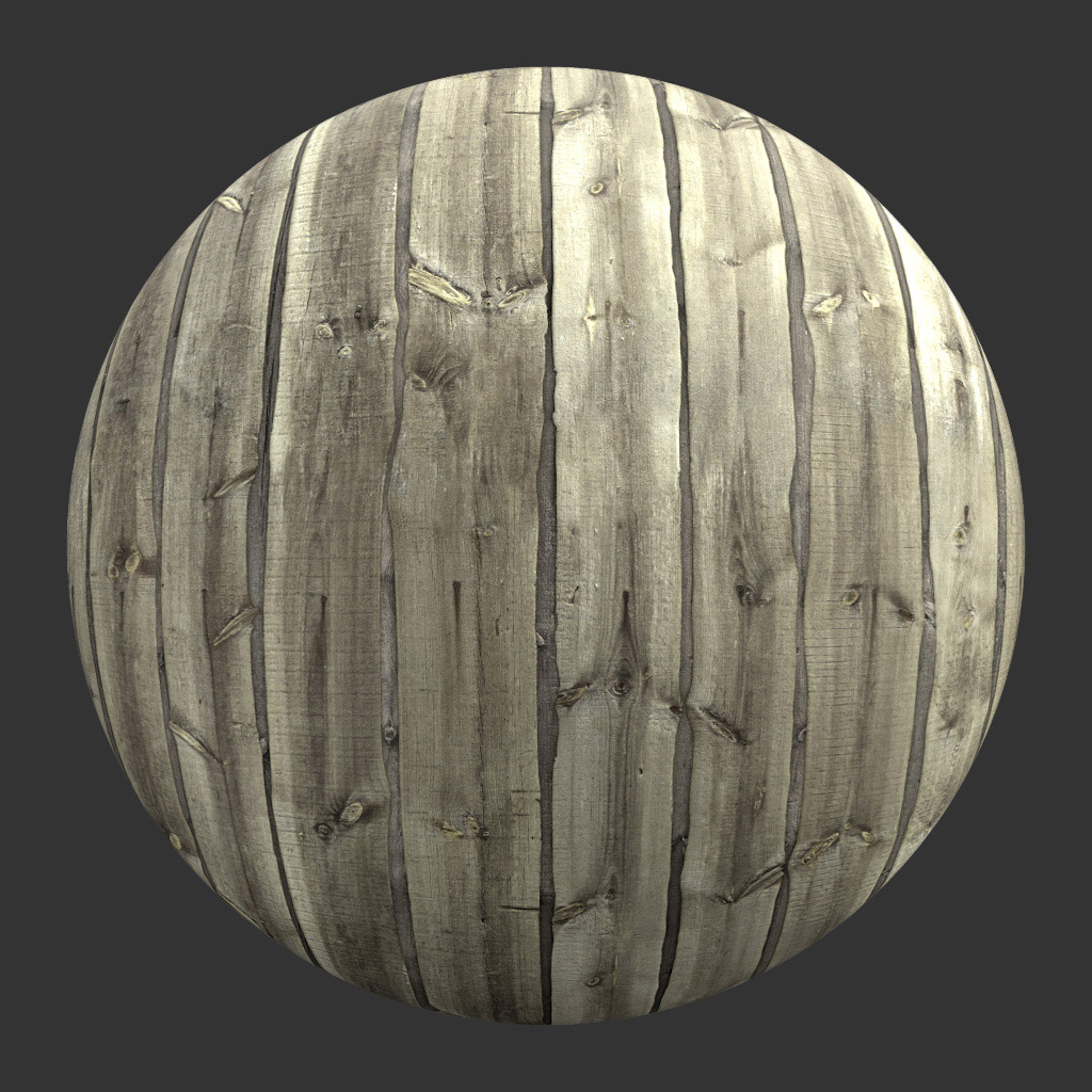 PBR TEXTURES – FULL OPTION – Wood Planks Worn – 1419 - thumbnail 2