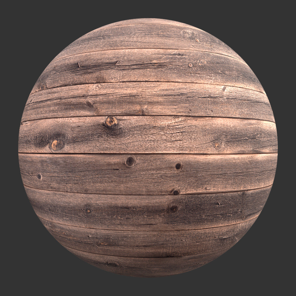 PBR TEXTURES – FULL OPTION – Wood Planks Worn – 1423 - thumbnail 2