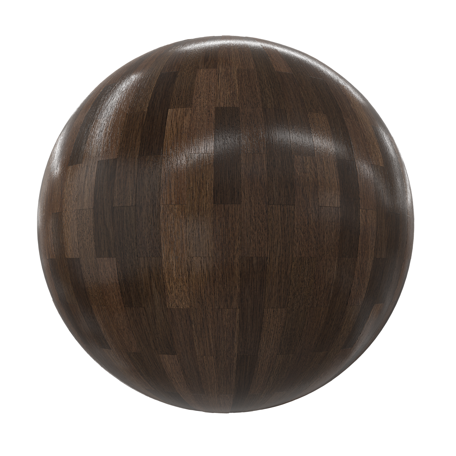 TEXTURES – WOOD – Dark Shiny Wood Tiles 3 - thumbnail 1