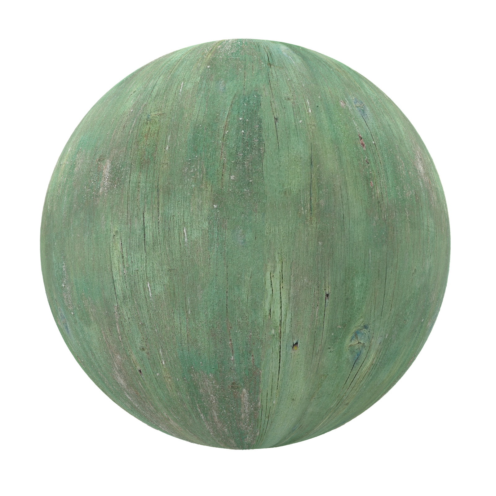 TEXTURES – WOOD – Green Painted Wood 2 - thumbnail 1