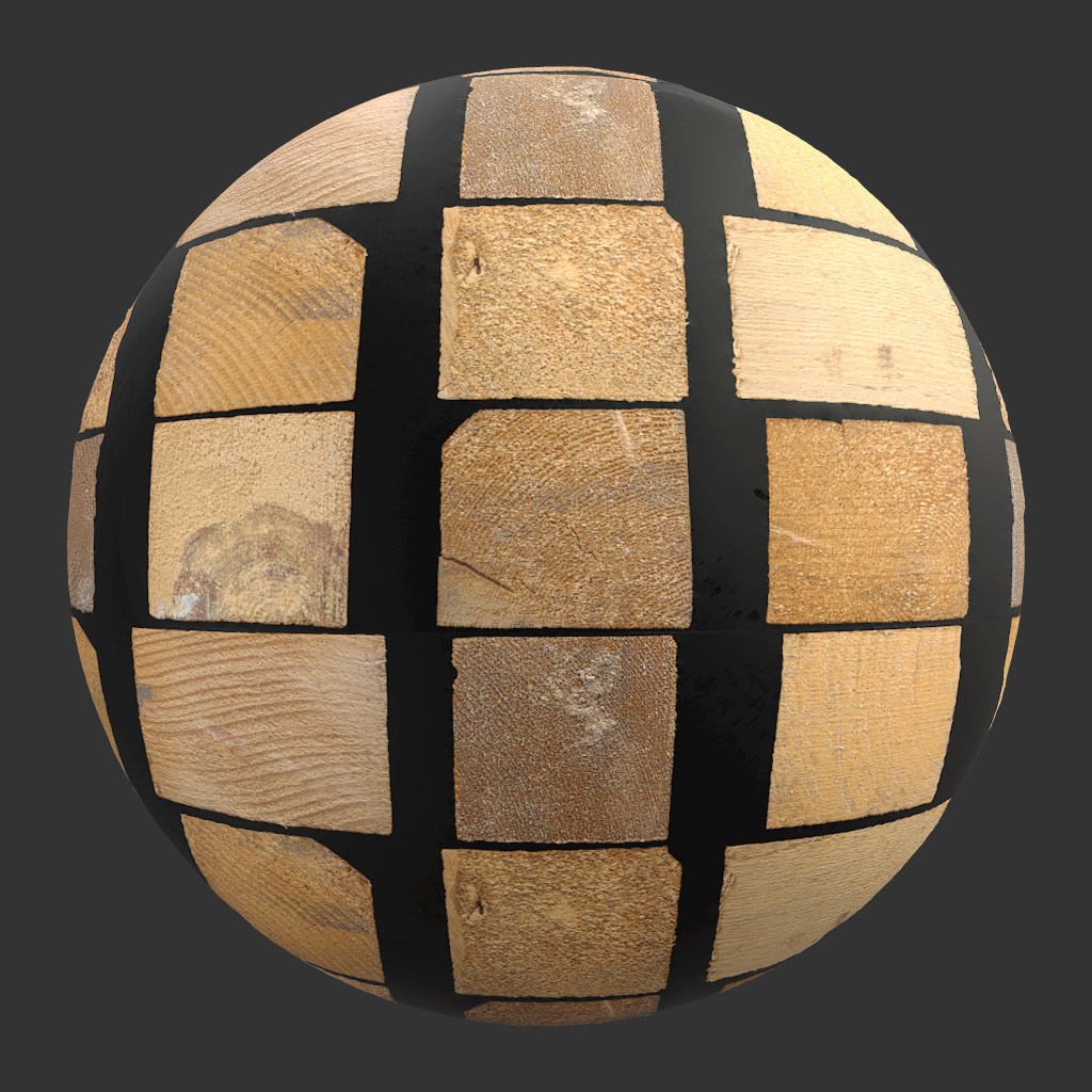 TEXTURES – WOOD – WoodEndsIrregular_001 - thumbnail 1