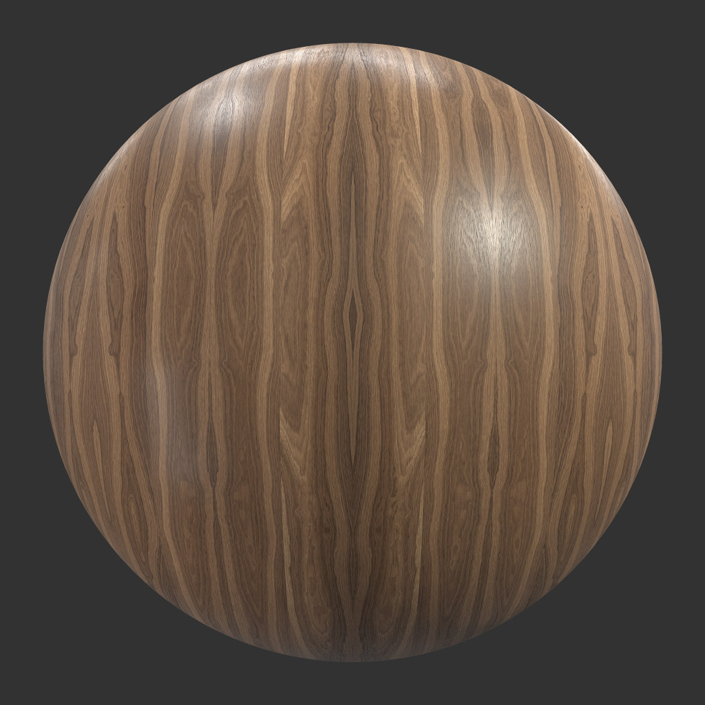 TEXTURES – WOOD – WoodFineVeneerWalnut001 - thumbnail 1