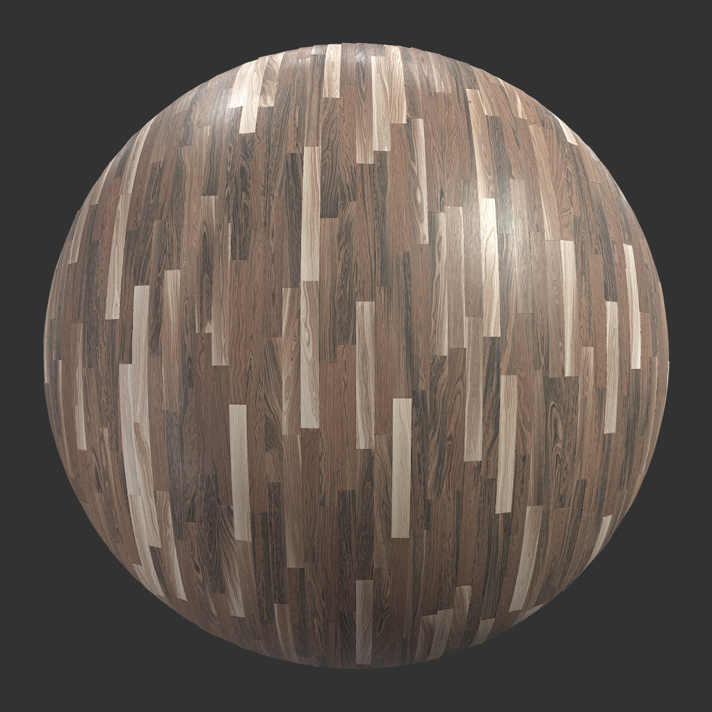 TEXTURES – WOOD – WoodFlooringHickoryDark001 - thumbnail 1