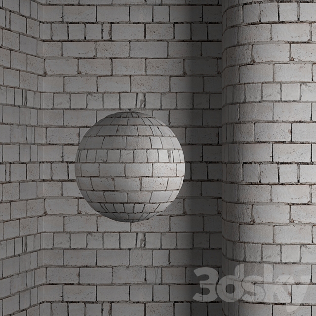 Ash block masonry Material 3ds Max - thumbnail 1