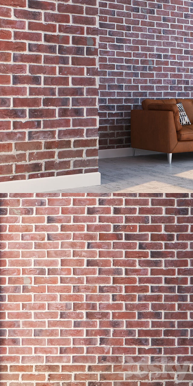 Brick 128 3DS Max Model - thumbnail 3