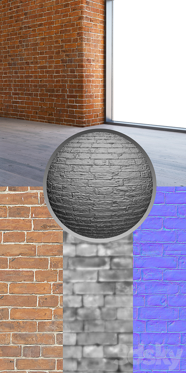 Brick 720 3DS Max Model - thumbnail 3