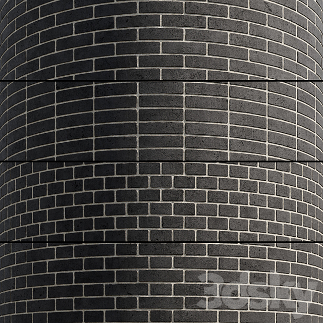 Brick Black 3ds Max - thumbnail 1