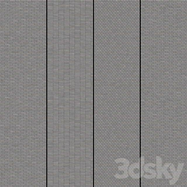 Brick Gray 3DS Max Model - thumbnail 2