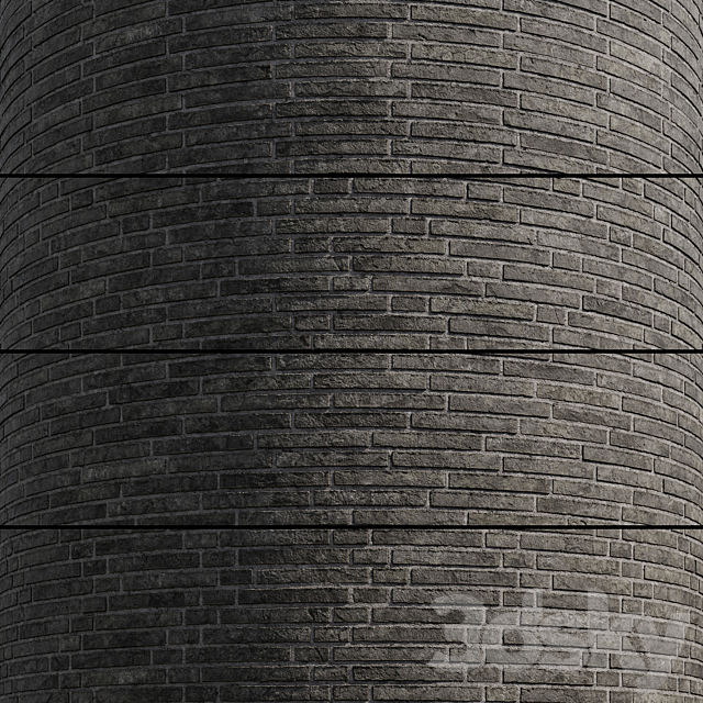 Brick Rigel Graphite 3ds Max - thumbnail 1