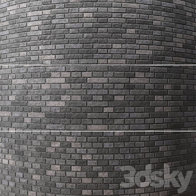 Brick wall 005 3DS Max Model - thumbnail 4